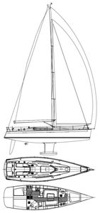 Dehler 45 Drawing