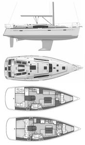 Oceanis 46 (Beneteau) Drawing