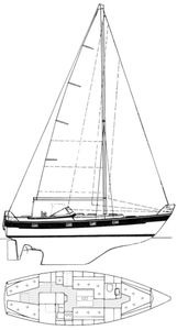 Hallberg-Rassy 352 Drawing