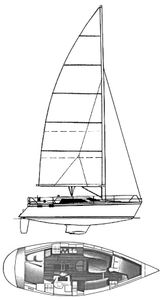 Hunter 36 Vision Drawing