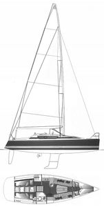 Dehler 33 Drawing