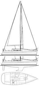 Sun Odyssey 32 (Jeanneau) Drawing