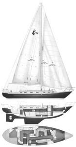 Pacific Seacraft 44 Drawing