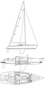 First Class 10 (Beneteau) Drawing