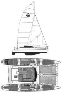 Edel Cat 35 -1 (Adventure 10 M) Drawing
