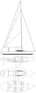 Beneteau 1 Ton Drawing