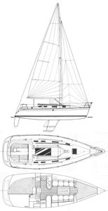 First 310 (Beneteau) Drawing
