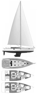 Sense 50 (Beneteau) Drawing