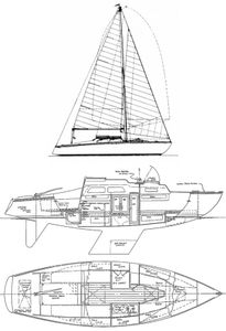 Cutlass 24 (Carlson) Drawing