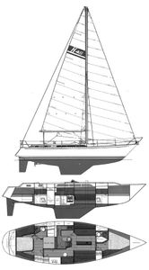 Hirsch 45 (Gulfstar) Drawing