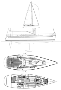 Swan 45 Drawing