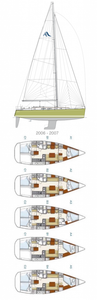Hanse 400 (2006-2007) Drawing