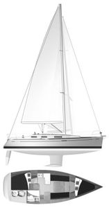 Dufour 325 Grand Large Drawing