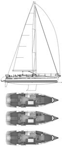 Bavaria Cruiser 50 Drawing