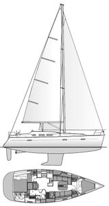 Beneteau 373 Drawing
