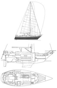 Dufour 34 Drawing