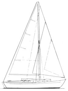 Wanderer 30 (Laurent Giles) Drawing