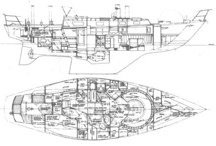 Offshore 41 (Cheoy Lee) Drawing