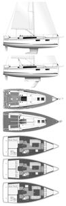 Oceanis 35.1 (Beneteau) Drawing