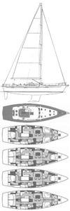 Beneteau 57 Drawing