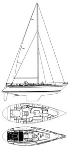 Swan 43 (Holland) Drawing