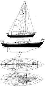 Seafarer 23 Kestrel (Cruise) Drawing