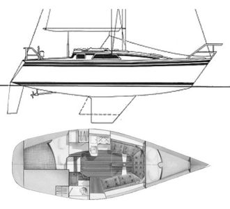 Hunter 28.5 Drawing