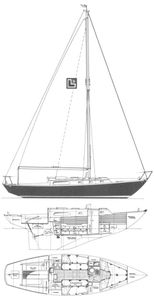 Luders 36 (Cheoy Lee) Drawing