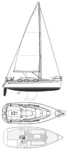 Bavaria Cruiser 30 Drawing
