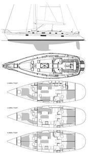 Oceanis 461 (Beneteau) Drawing