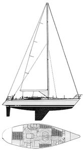 First 456 (Beneteau) Drawing