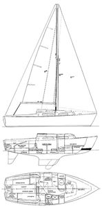 Bristol 22 Caravel Drawing