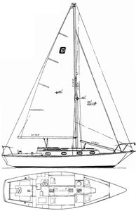 Cape Dory 30 C Drawing