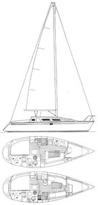Sun Odyssey 31 (Jeanneau) Drawing