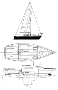 Pearson 23 Drawing