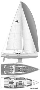 Hanse 575 Drawing