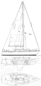 Pearson 34 Drawing