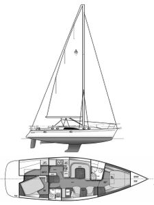 Catalina 445 Drawing