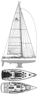 Hanse 470 Drawing