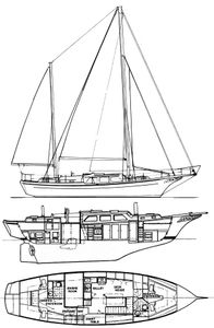 Dolphin 47 (Alden) Drawing