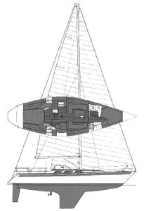 Sweden Yachts 41 Drawing