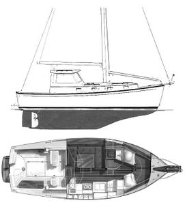 Cape Dory 300 MS Drawing
