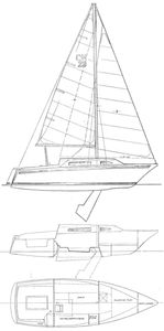 Clipper Marine 23 Drawing