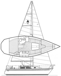 Catalina 28 Drawing