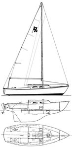 Pearson 24 Drawing