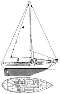 Westsail 43 Drawing