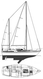 Evasion 37 (Beneteau) Drawing