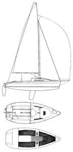 Sun Fast 20 (Jeanneau) Drawing