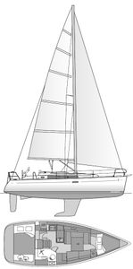 Beneteau 34 Drawing