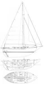 Westsail 32 Drawing